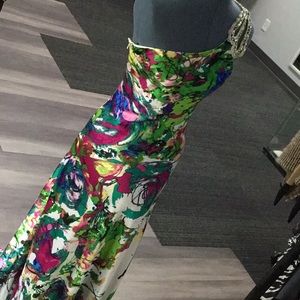 Colorful prom party dress